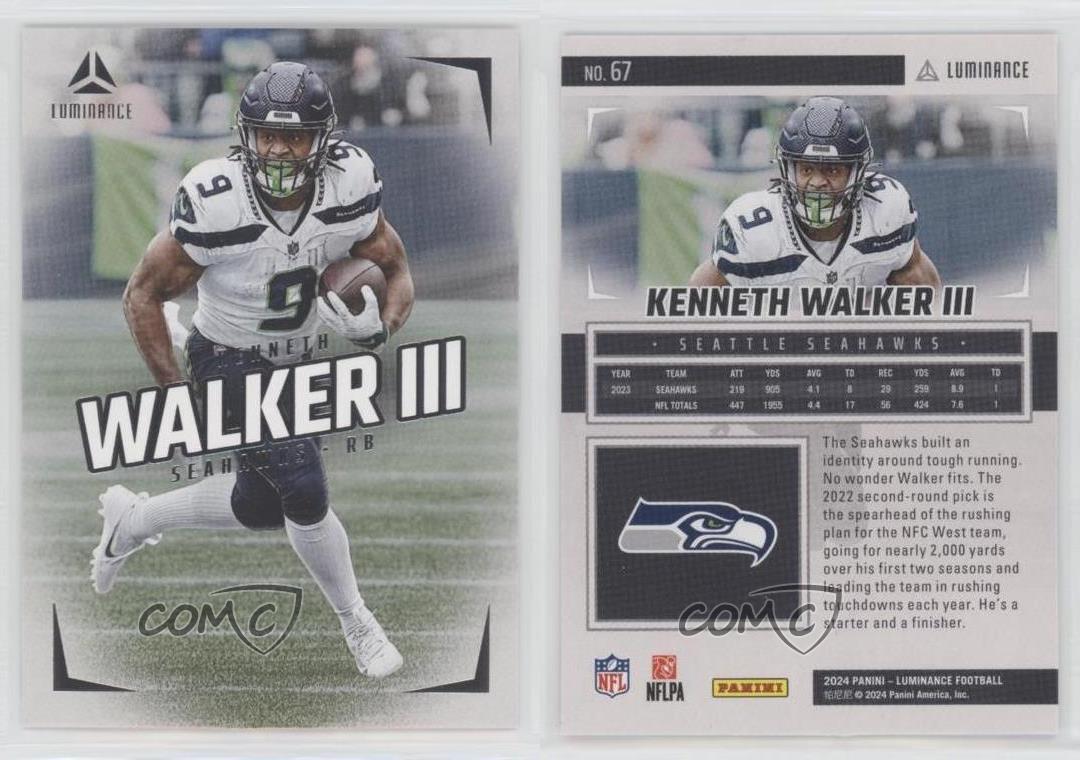 Panini Luminance Kenneth Walker III #67 2024 - Imagen 4 de 4