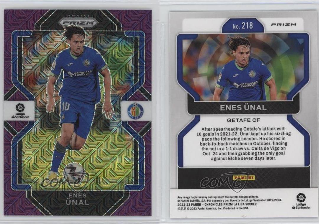 2022-23 Panini Chronicles Base La Liga Prizm Purple Mojo Prizm Enes Unal #218