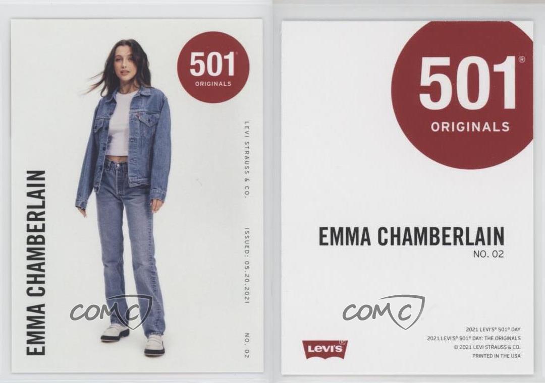 2021 Parkside Levi's 501 Day Originals Emma Chamberlain #02 | eBay