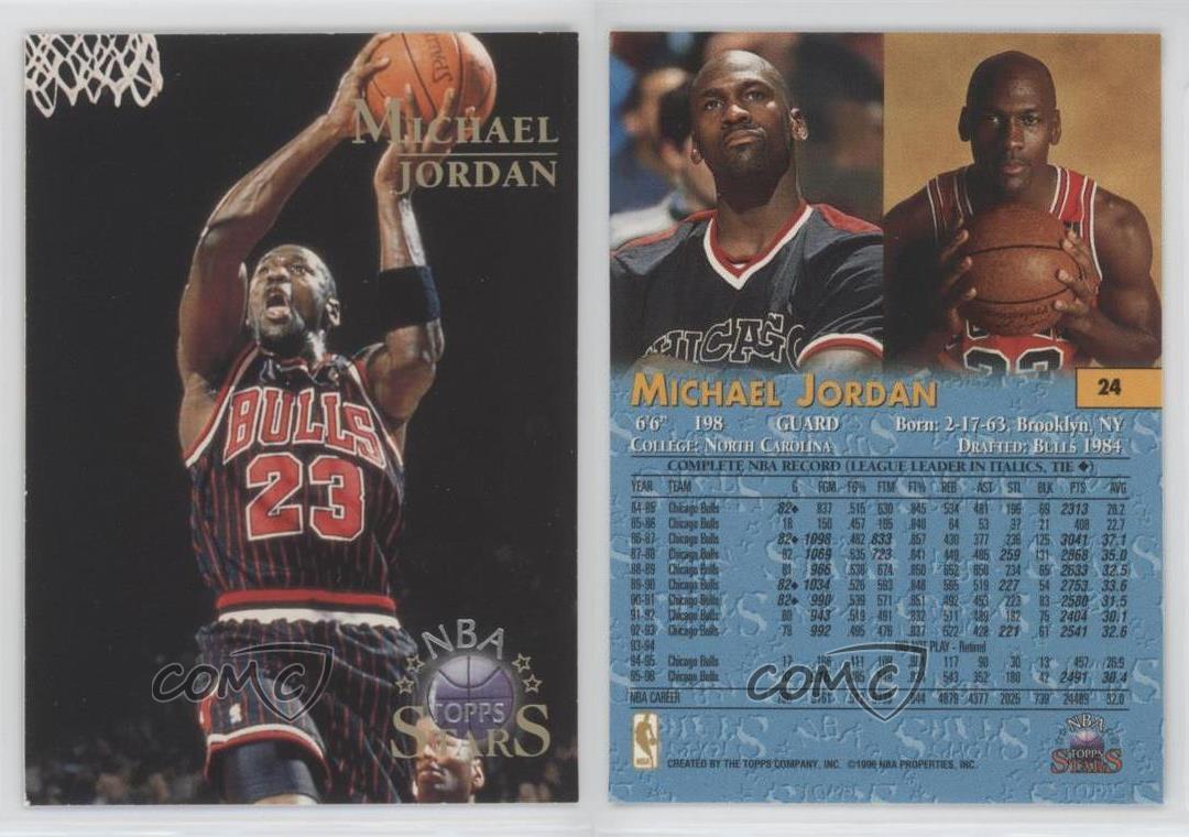 1996 Stars Michael Jordan #24 HOF | eBay