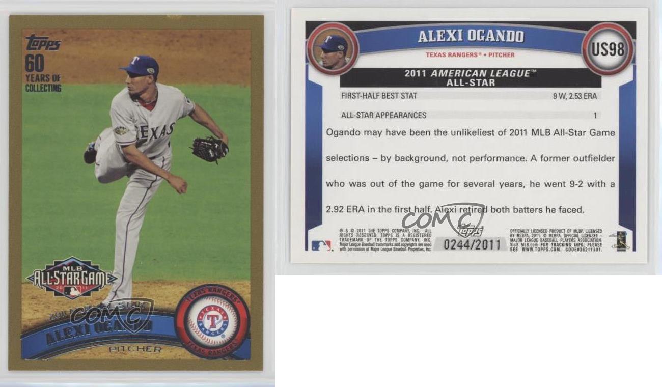 Alexi Ogando Autographed 2011 Topps Update #US98 AS - Under the