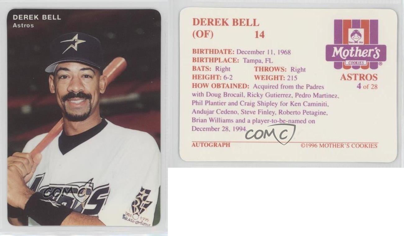 1995 Mother's Cookies Houston Astros #5 Derek Bell