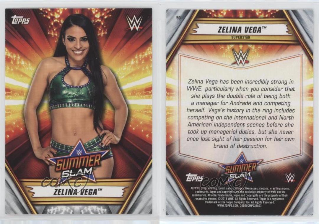 Topps SLAM WWE Zelina Vega GOLD RUSH 2019 DIGITAL CARD 50cc 
