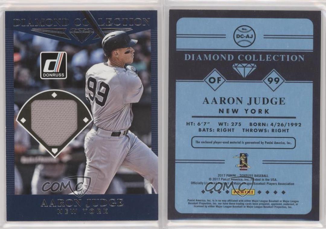 2017 Panini Donruss Diamond Collection Aaron Judge #DC-AJ Rookie RC - Bild 4 von 4