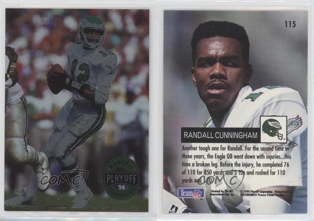 : 1994 Playoff Football Card #115 Randall Cunningham