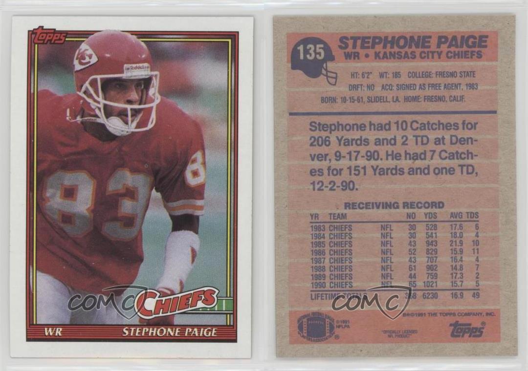 1991 Topps #135 Stephone Paige - NM-MT