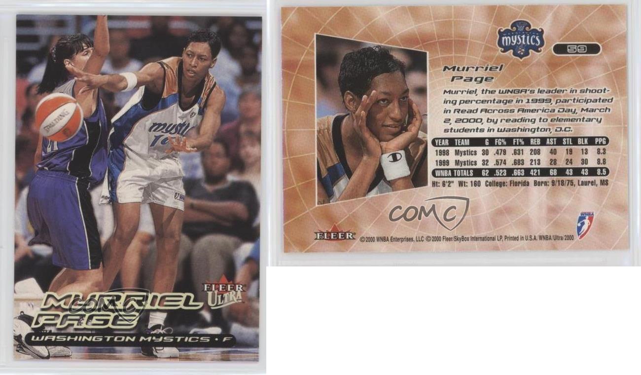 2000 Ultra WNBA #59 Murriel Page WNBA Basketball Trading Card 