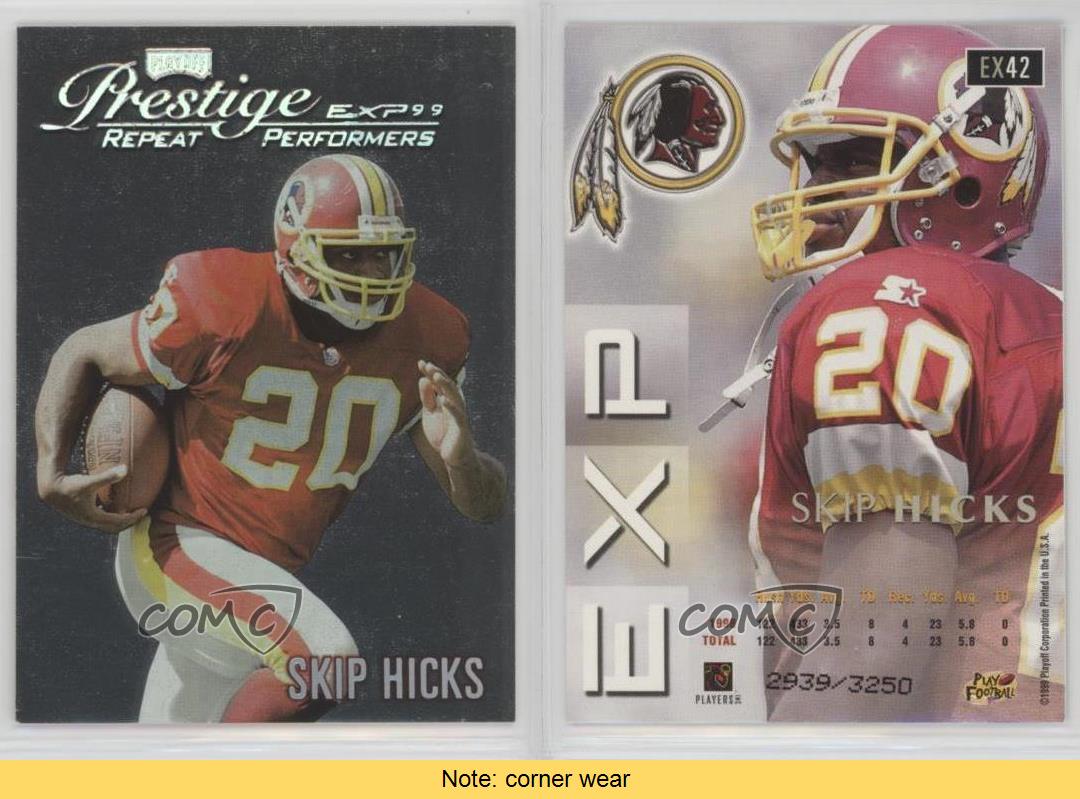 1999 Playoff Prestige EXP Repeat Performers mode Reflections Argent /3250 Skip Hicks