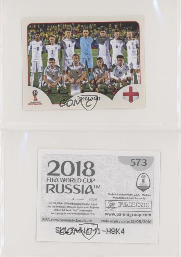 573 ENG England Team Bild NEU Panini Sticker Fußball WM 2018 Russia Nr 