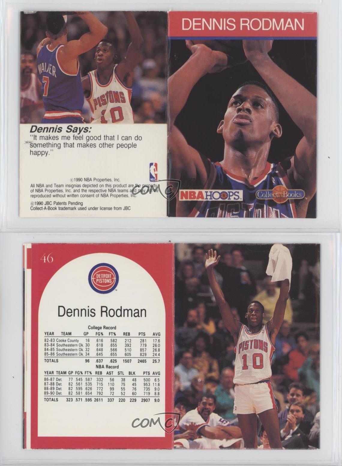 1990-91 NBA Hoops Collect-A-Books - [Base] #_DERO - Dennis Rodman