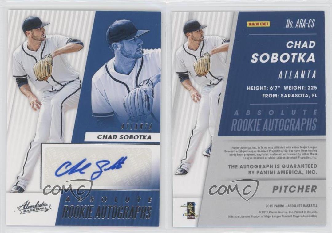 2019 Panini Chronicles Absolute Rookie Auto Chad Sobotka #ARA-CS.2 Auto RC