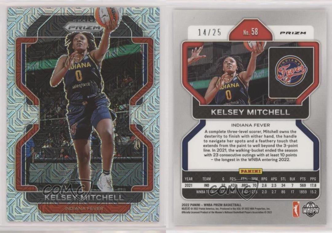 Panini Prizm WNBA 2022 Mojo Prizm/25 Kelsey Mitchell #58 - Imagen 3 de 3