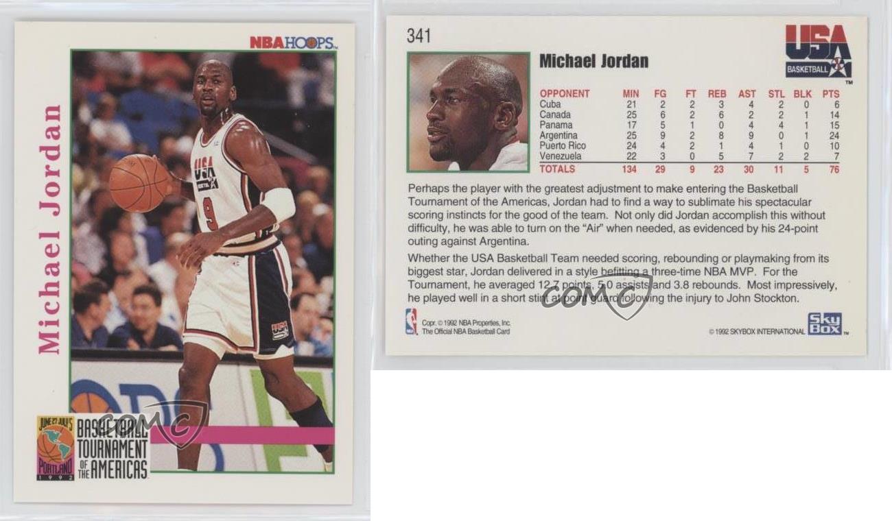 michael jordan nba hoops card 30