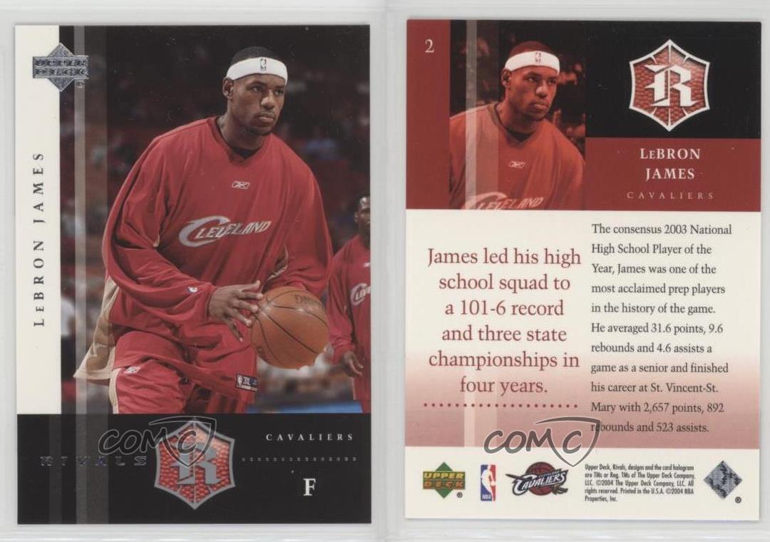 upper deck 2004 lebron james