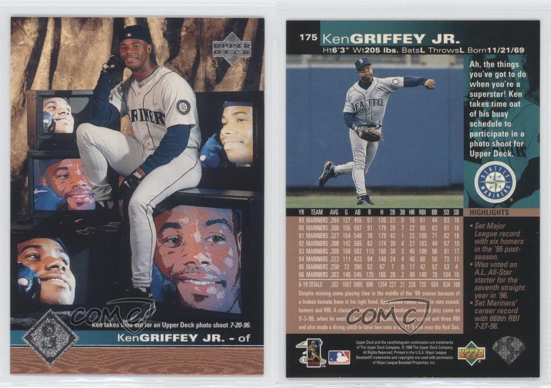 1997 Upper Deck 175 Ken Griffey Jr Seattle Mariners Jr. Baseball Card