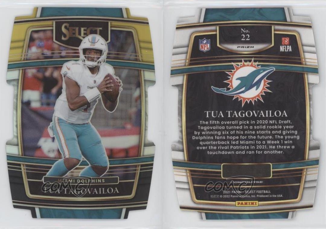 2021 Select Tua Tagovailoa Black Gold Concourse Prizm Die-Cut #22