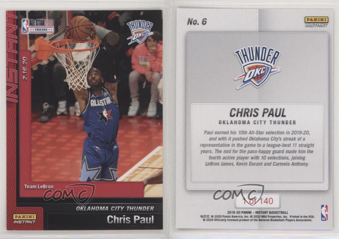 2019-20 Panini Instant All-Star Chris Paul #6 Limited to 140