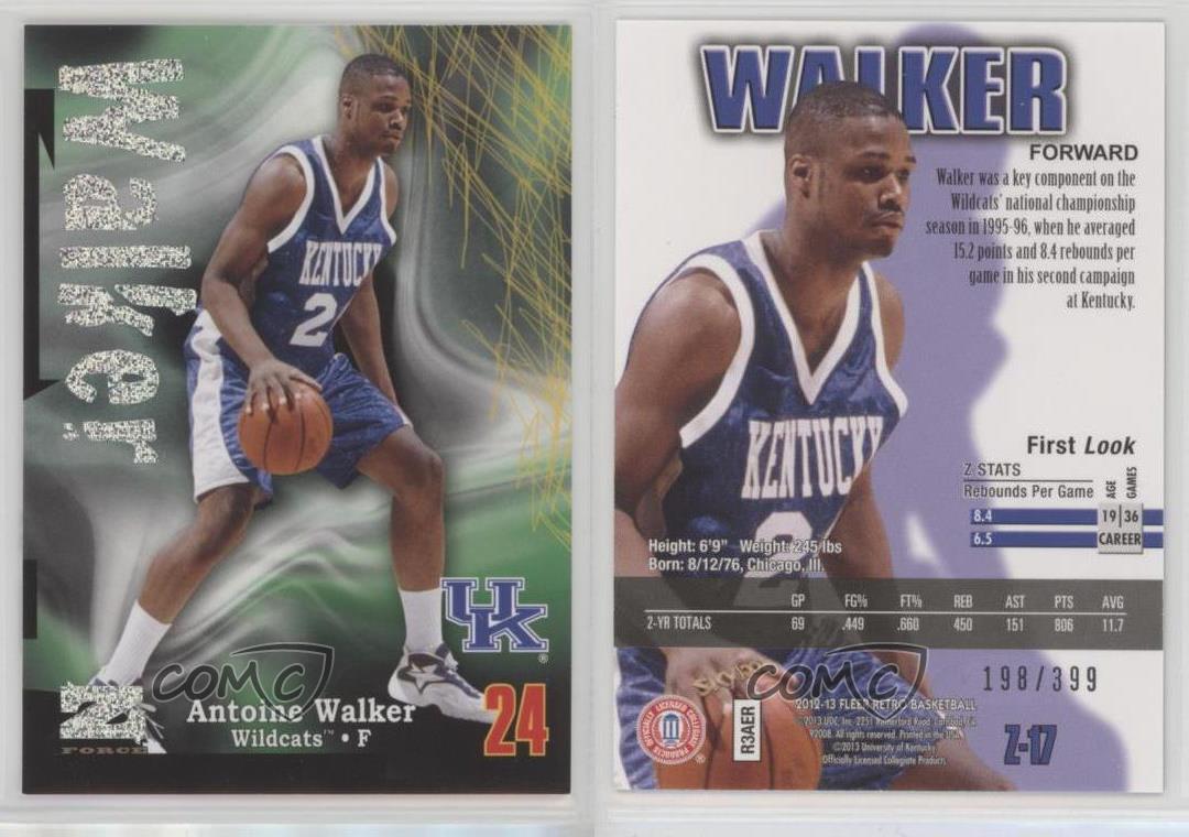 2012-13 Fleer Retro 1997-98 Z-Force Rave/399 Antoine Walker #Z-17 - Imagen 3 de 3