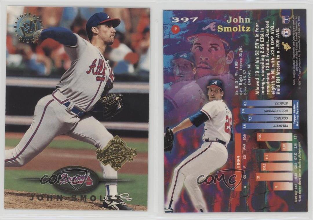 1995 Stadium Club #397 John Smoltz