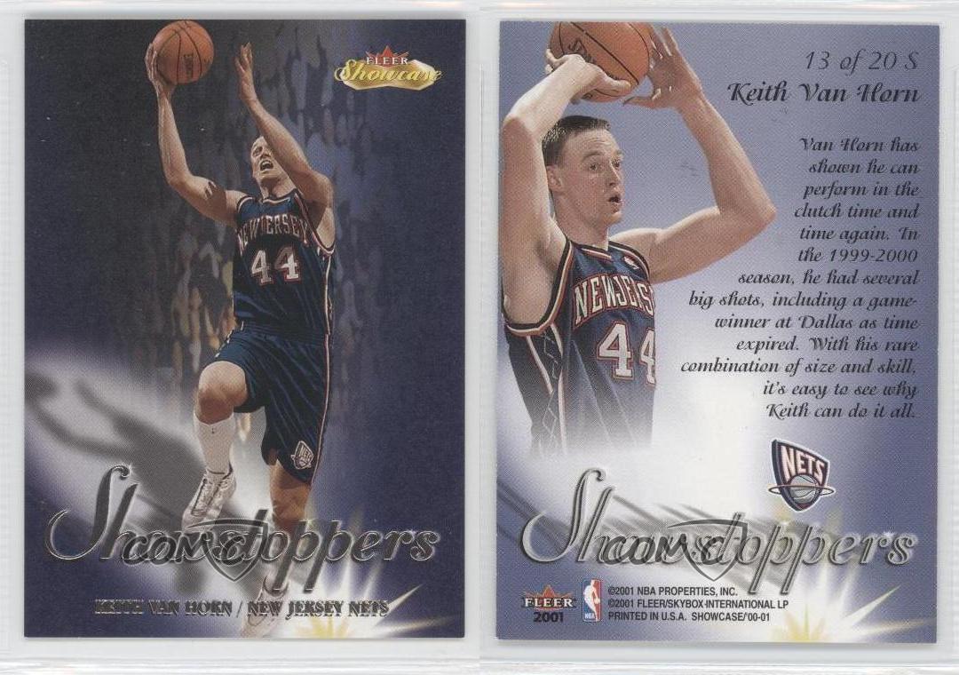 00 01 Fleer Showcase Showstoppers Keith Van Horn 13s Ebay