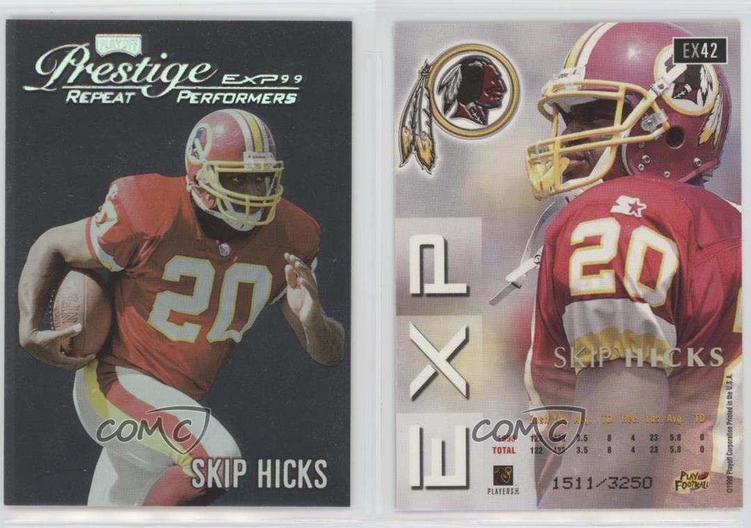 1999 Playoff outlet Prestige EXP Repeat Performers Reflections Argent /3250 Skip Hicks
