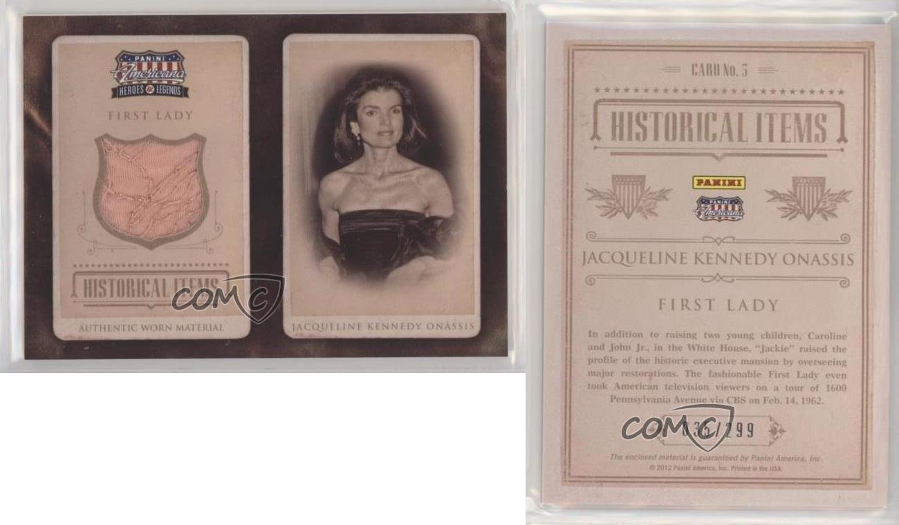 JACQUELINE KENNEDY ONASSIS Panini Americana 2012 Historical