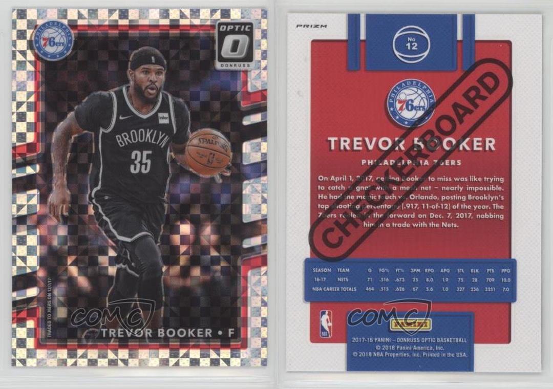 Tablero de ajedrez óptico Panini Donruss Prizm Trevor Booker #12 2017-18 - Imagen 4 de 4