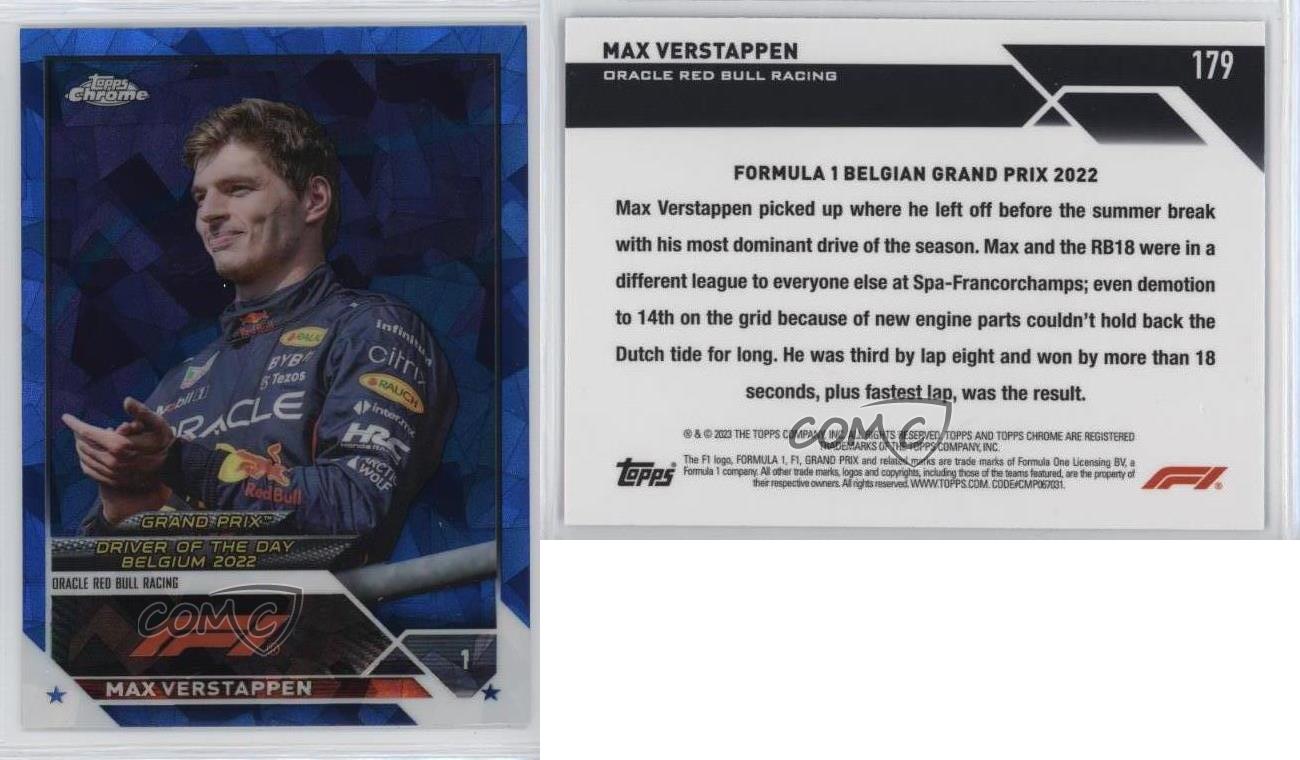 2023 Topps Chrome Sapphire Edition Formula 1 Max Verstappen #179