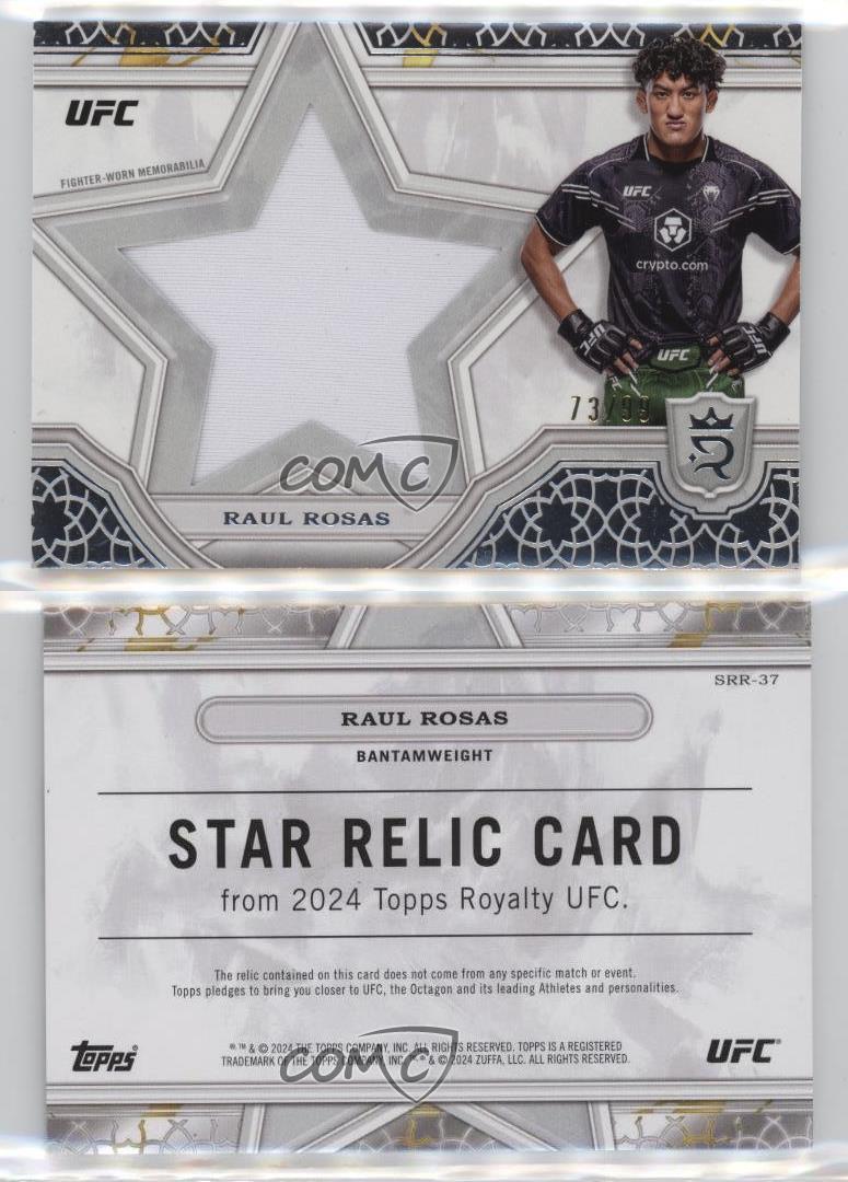 2024 Topps Royalty UFC Star Relics/99 Raúl Rosas #SRR-37 - Imagen 3 de 3