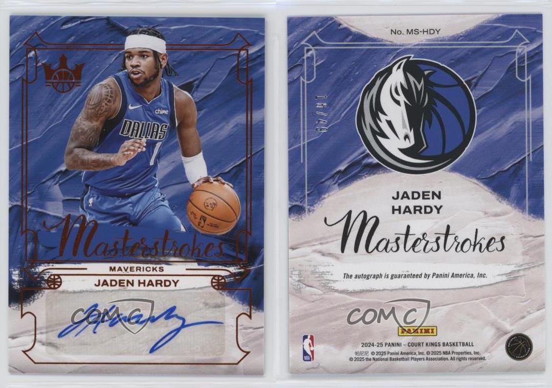 49枚限定 Jaden Hardy RC Auto 直筆サインカード NBA 【公式通販】