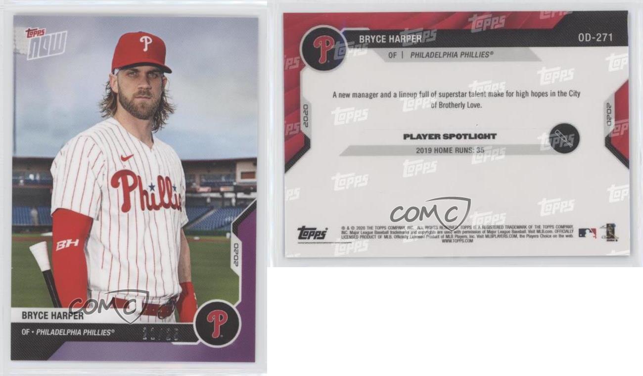 2020 Topps Now Road to Opening Day Viola /25 Bryce Harper #OD-271 - Foto 3 di 3