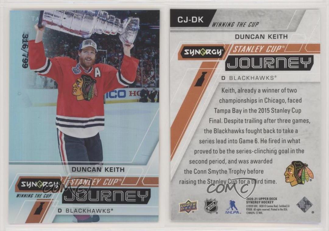 2020-21 Upper Deck Synergy Stanley Journey Winning the Cup /799 Duncan Keith HOF