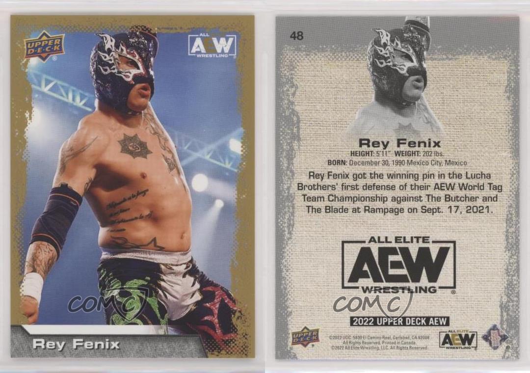 2022 Upper Deck AEW All Elite Wrestling Gold Rey Fenix #48