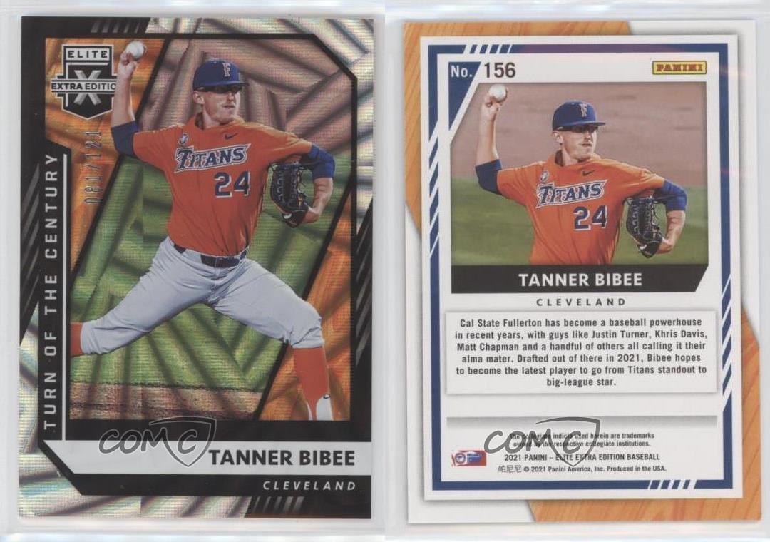 Panini Elite 2021 édition supplémentaire tournant du remise siècle /121 Tanner Bibee #156