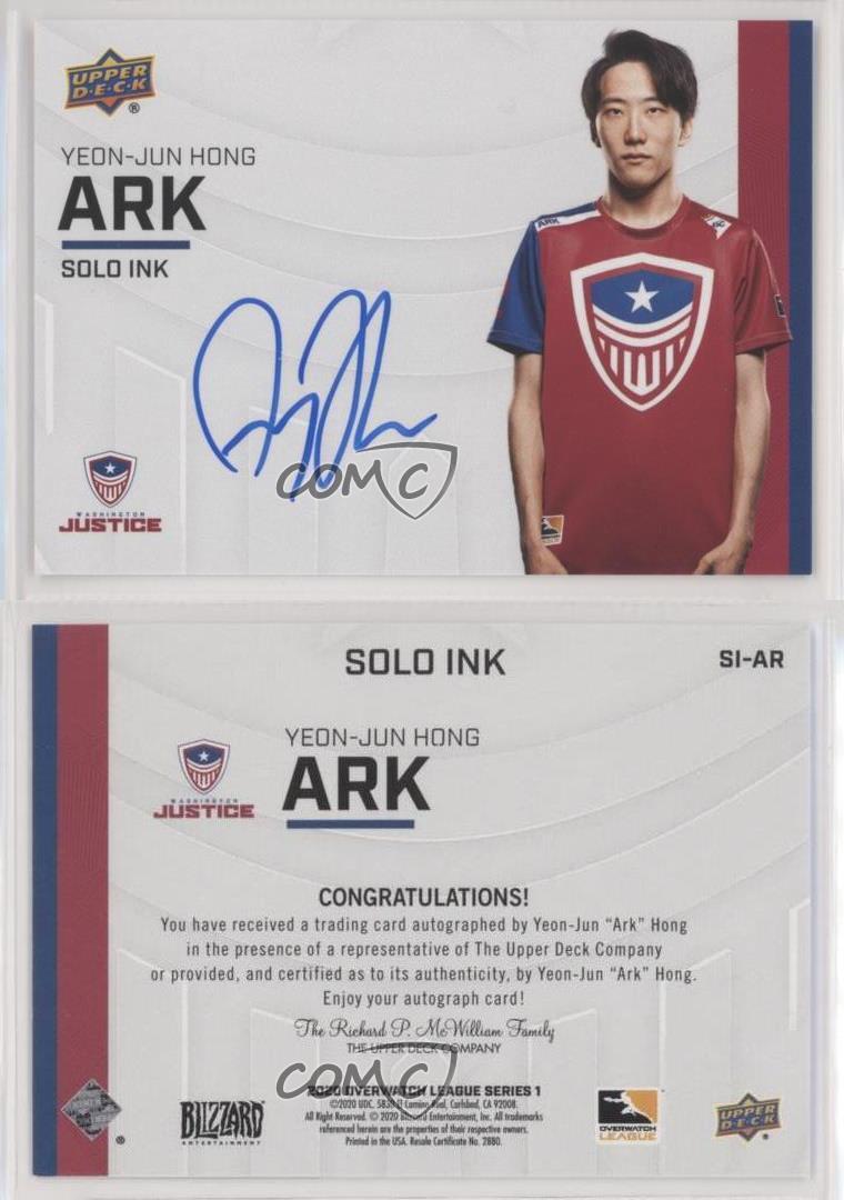 2020 Upper Deck vendre Overwatch League Solo Ink ArK #SI-AR Auto