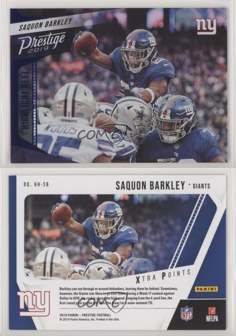 2019 Panini Prestige League Leaders #LL-SB Saquon Barkley New York Giants Football Card