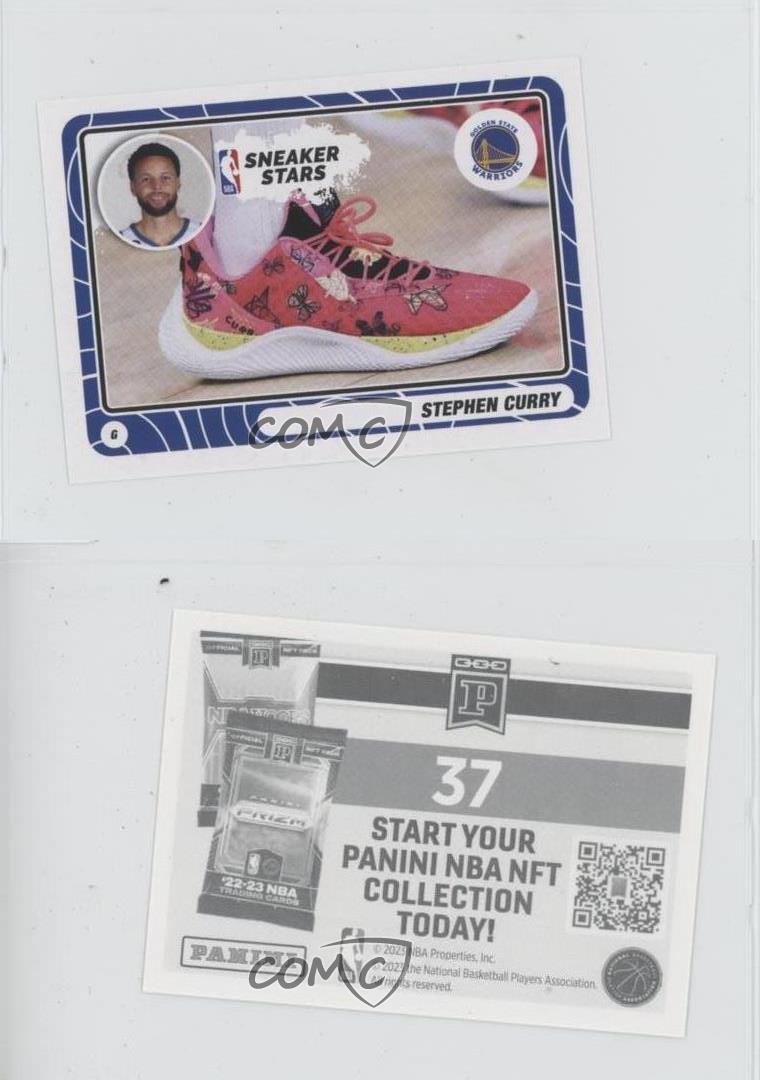 2023 Panini Sticker & Card Collection Stickers Sneaker Stars Stephen Curry #37 - Picture 4 of 4