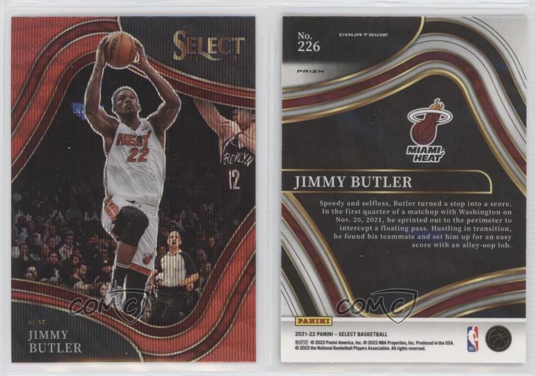 2021-22 Panini Select Courtside Red Wave Prizm Jimmy Butler 2021-22 Panini Select Courtside Red Wave Prizm Jimmy Butler