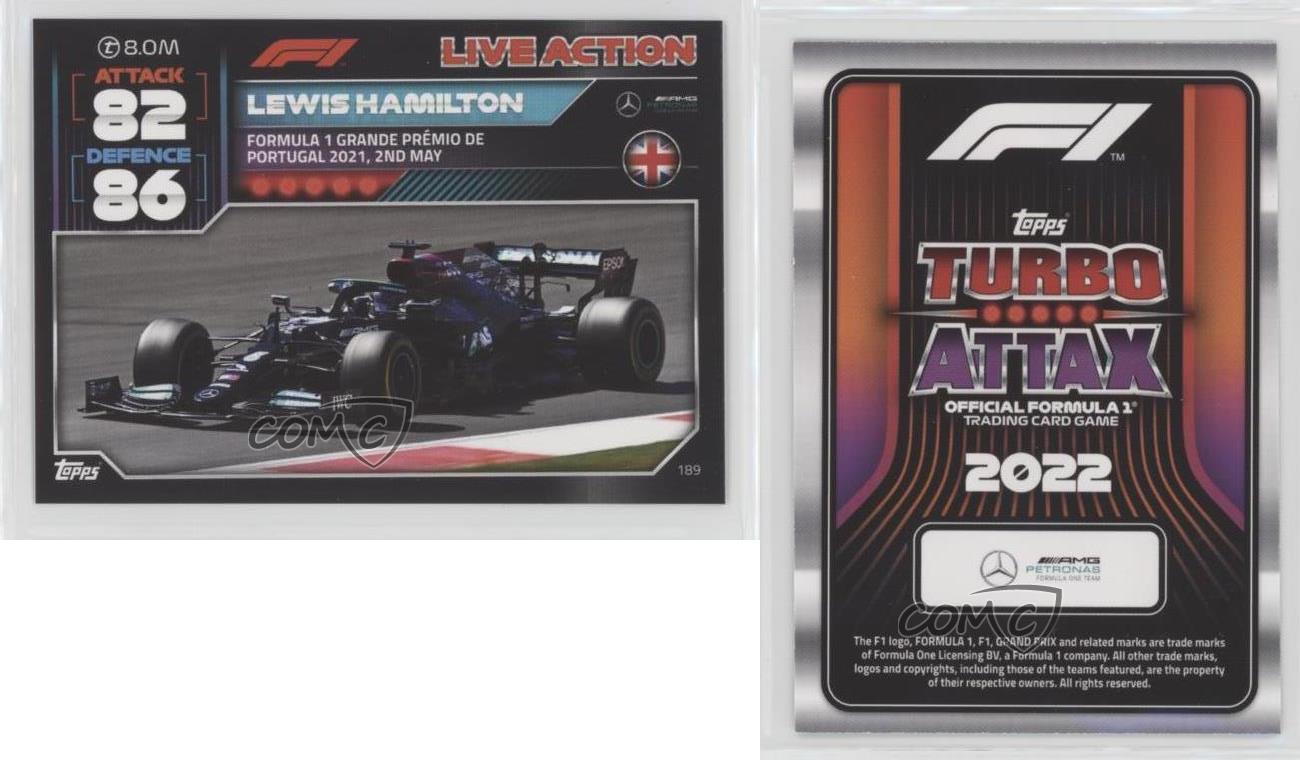 2022 Topps F1 Turbo Attax Live Action Lewis Hamilton #189 eBay