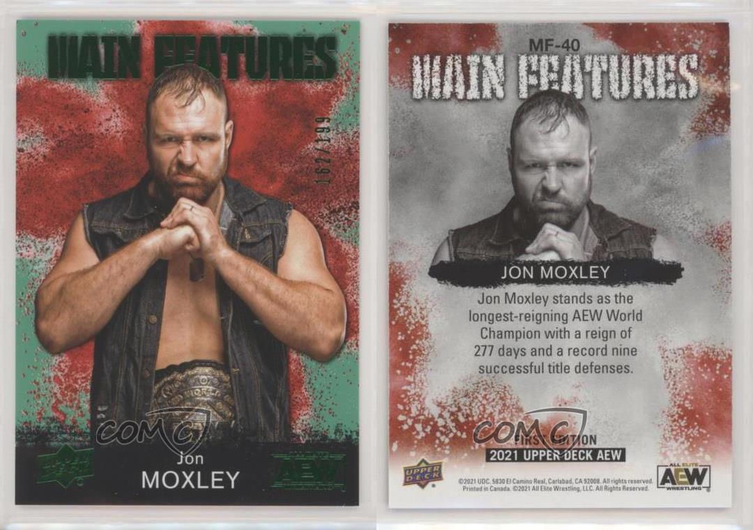 2021 AEW All Elite Wrestling Main Features Green /199 Dean Ambrose Jon Moxley