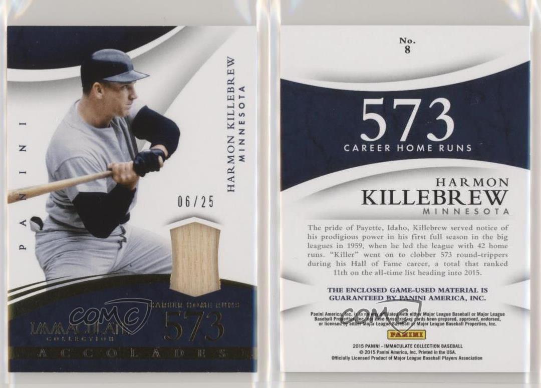 Harmon Killebrew 2015 Panini Immaculate Collection Heroes Jersey Card