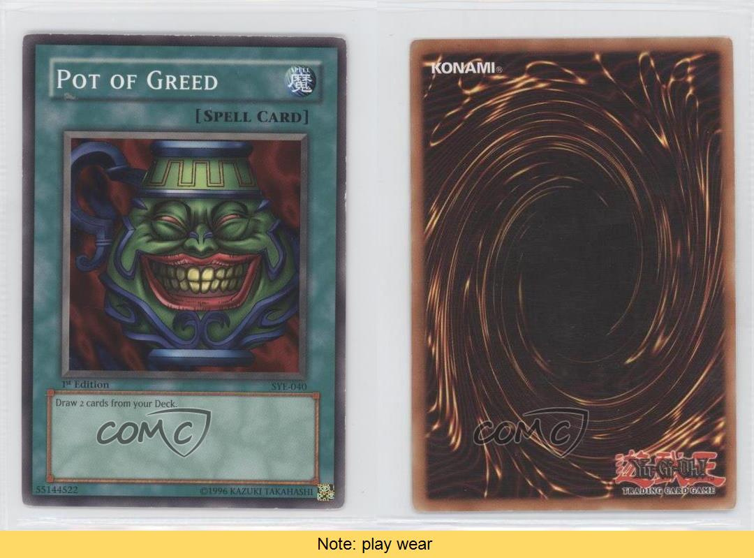 2004 YuGiOh! Starter Deck Yugi Evolution 1st Edition SYE040 Pot of