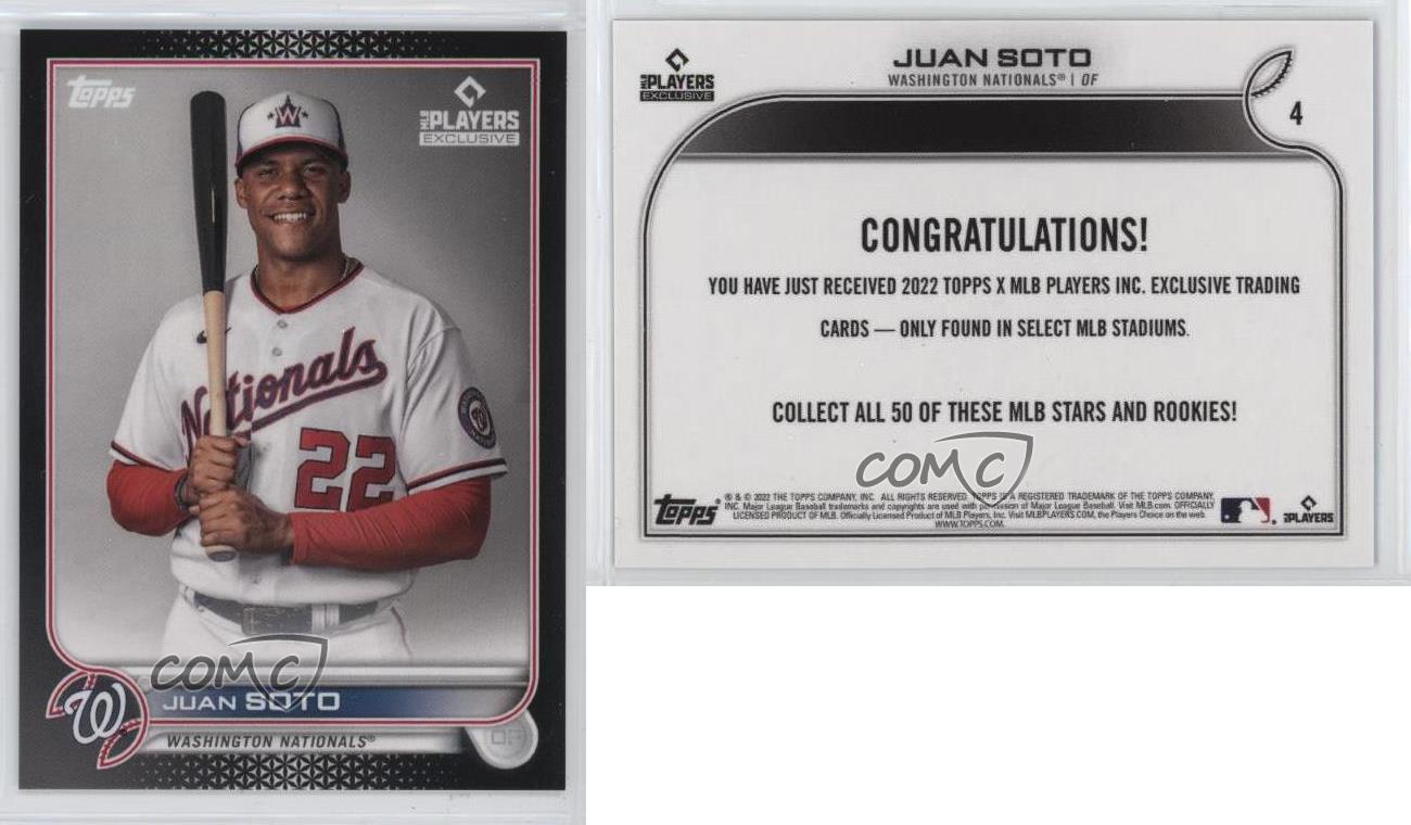 2022 Topps X MLB Players Exclusive Juan Soto #4