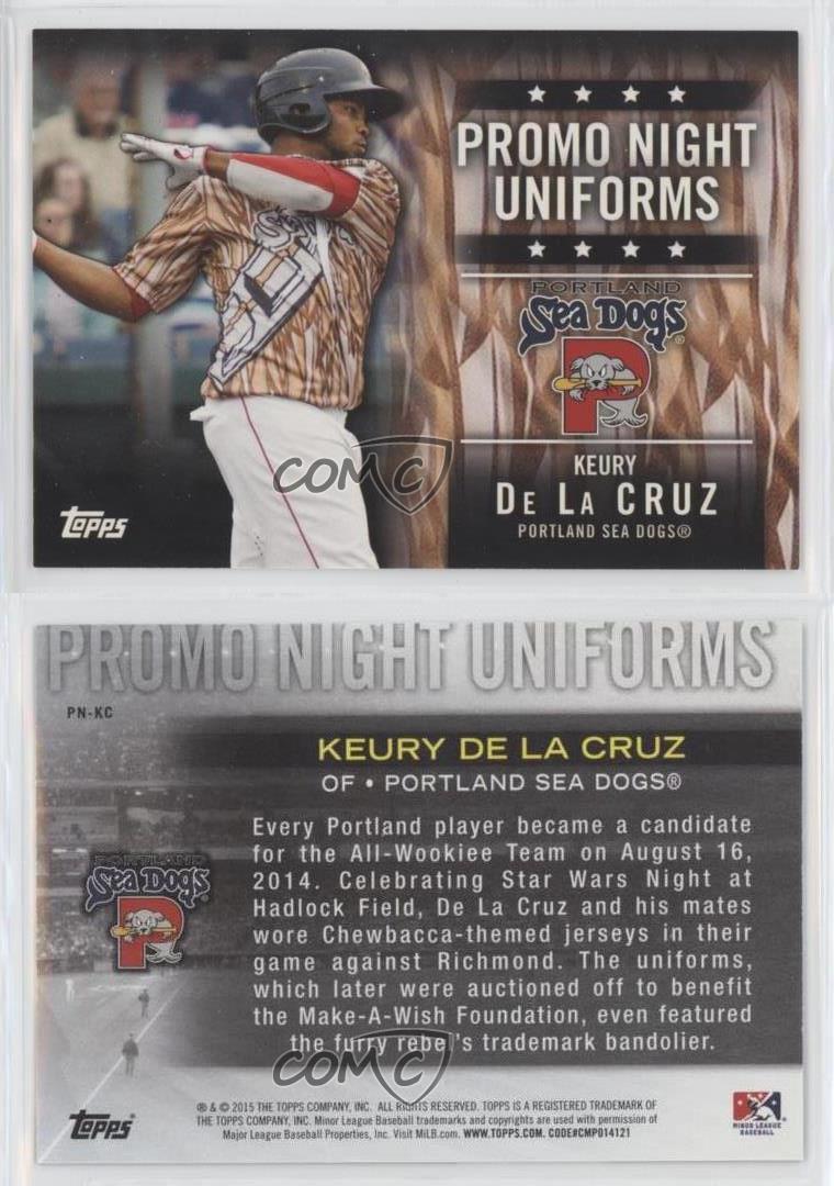 2015 Topps Pro Debut Promo Night Uniforms Keury De La Cruz #PN-KC - Picture 3 of 4