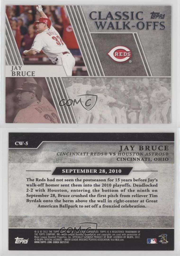  2012 Topps Classic Walk-Offs #CW-5 Jay Bruce Reds