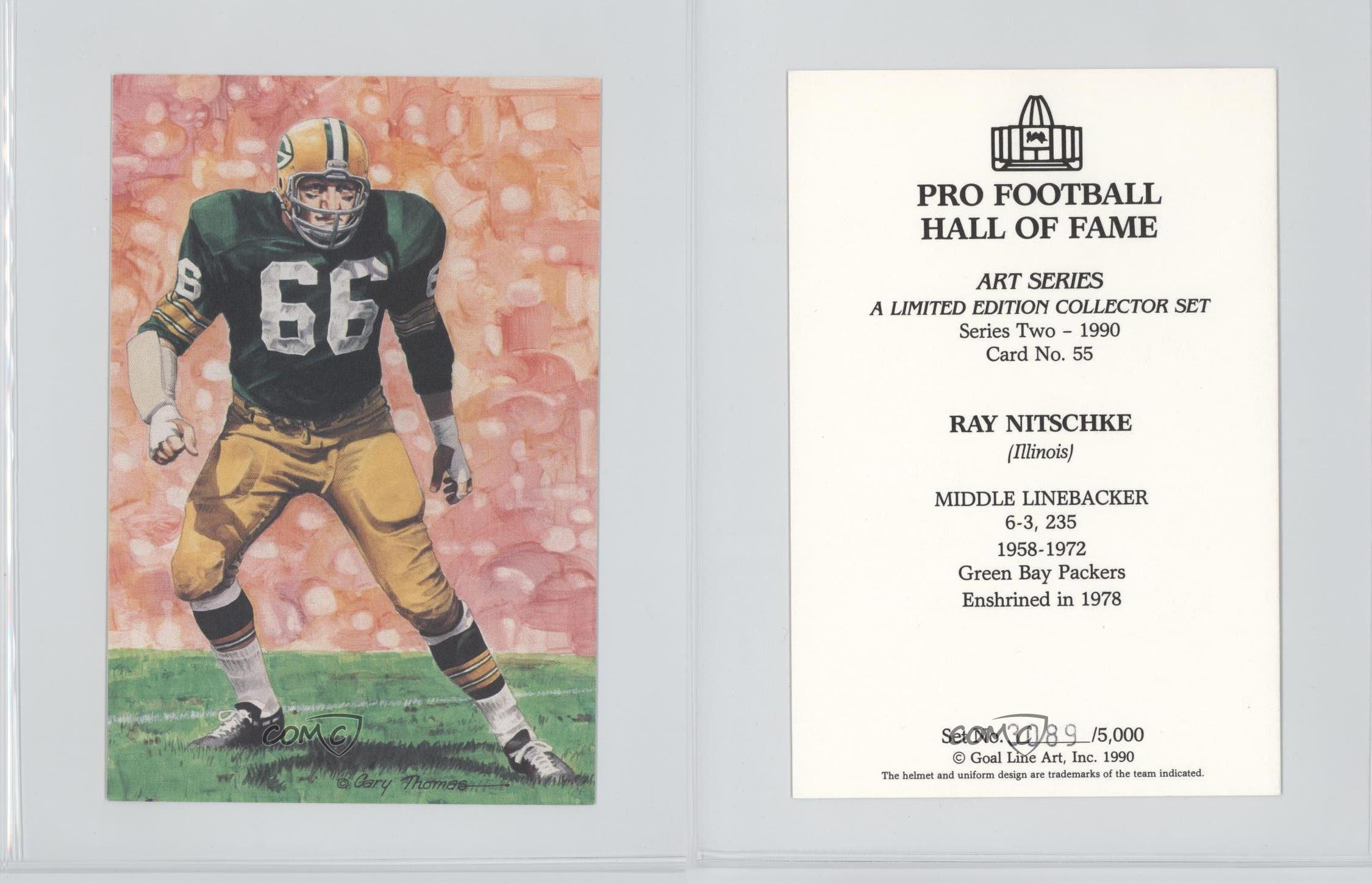 VINTAGE PRO FOOTBALL HALL OF FAME 11.5 x 18.5 GIFT SHOP PAPER BAG