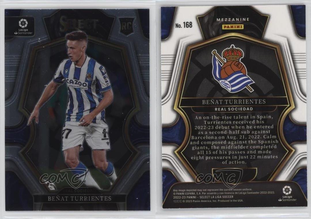2022-23 Panini Select La Liga Mezzanine Benat Turrientes #168 Rookie RC