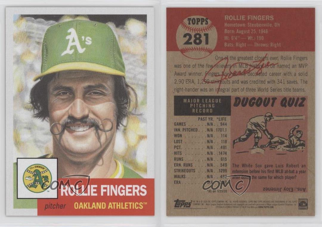 Topps MLB® Living Set™ Card #281 - Rollie Fingers - Print Run: 2633