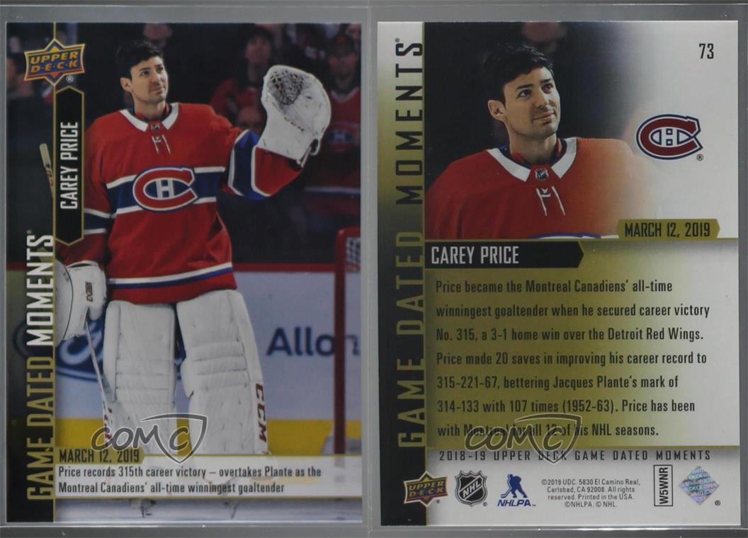 2018-19 Upper Deck Game Dated Moments #91 