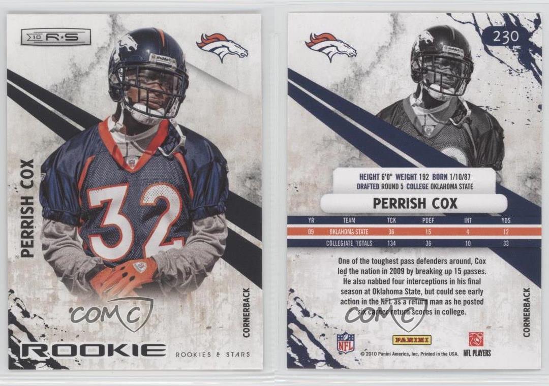 2010 Panini Rookies & Stars Rookie Perrish Cox #230 RC - Picture 3 of 4